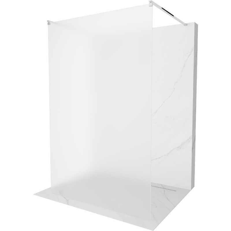 Mexen Kioto Freistehende Duschwand 100 x 200 cm, 8 mm, Chrom, mattiert - 800-100-002-01-30