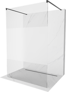 Mexen Kioto freistehende Duschwand 110 x 200 cm, transparent/matt 8 mm, schwarz - 800-110-002-70-35