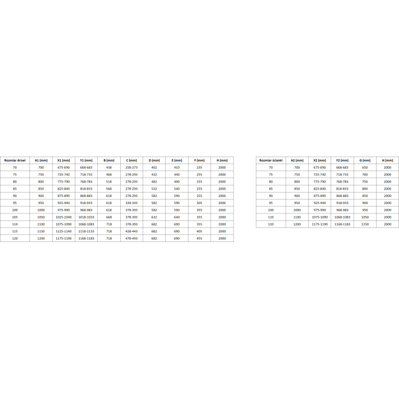 Mexen Mist-H T Duschkabine schwenkbar links 120 x 120 cm, transparent, gold - 8A5T-120-120-50-00-L