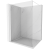 Mexen Kioto Duschwand Walk-in 50 x 200 cm, transparent 8 mm, weiß - 800-050-101-20-00