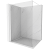 Mexen Kioto Duschwand Walk-in 100 x 200 cm, transparent 8 mm, weiß - 800-100-101-20-00