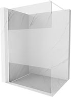 Mexen Kioto Duschwand Walk-in 90 x 200 cm, transparent/frost 8 mm, weiß - 800-090-101-20-35