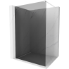 Mexen Kioto Duschwand Walk-in 100 x 200 cm, grafit 8 mm, weiß - 800-100-101-20-40