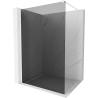 Mexen Kioto Duschwand Walk-in 100 x 200 cm, Graphit 8 mm, Weiß - 800-100-101-20-40