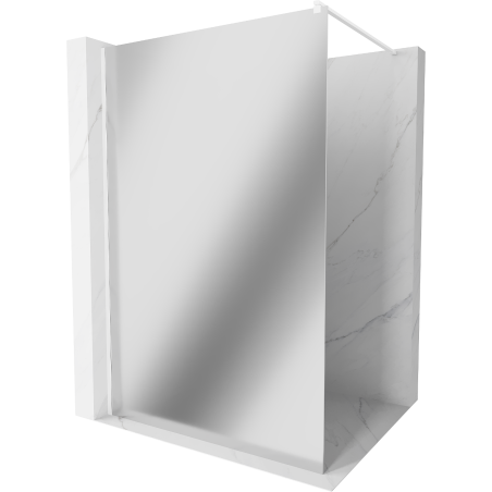 Mexen Kioto Walk-in-Duschwand 80 x 200 cm, Spiegel 8 mm, weiß - 800-080-101-20-50
