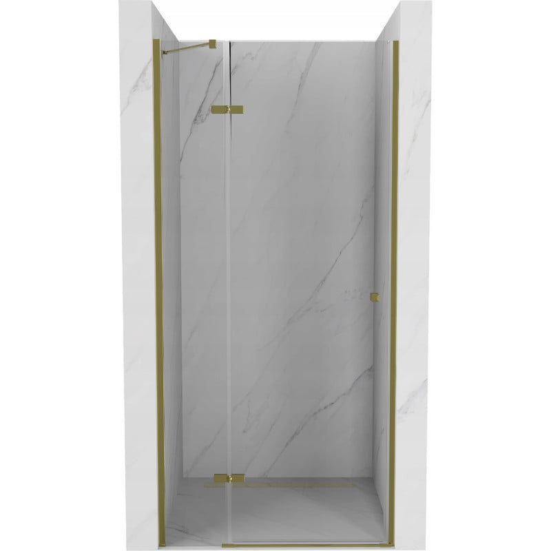 Mexen Roma Schwingtür Duschwand 100 cm, transparent, golden - 854-100-000-50-00