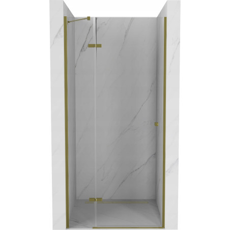 Mexen Roma Drehbare Duschtür 110 cm, Transparent, Gold - 854-110-000-50-00