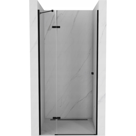 Mexen Roma Schwingtür-Duschwand 70 cm, transparent, schwarz - 854-070-000-70-00