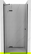 Mexen Roma Drehbare Duschtür 70 cm, Transparent, Schwarz - 854-070-000-70-00