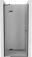 Mexen Roma schwenkbare Duschabtrennung 120 cm, transparent, schwarz - 854-120-000-70-00
