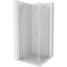 Mexen Roma Duschkabine schwenkbar 100 x 100 cm, transparent, Chrom - 854-100-100-01-00