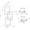 Mexen Grid dekorativer Badezimmerheizkörper 870 x 360 mm, 209 W, schwarz - W215-0870-360-00-70