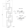 Mexen Grid dekorativer Badheizkörper 1360 x 390 mm, 349 W, weiß - W215-1360-390-00-20