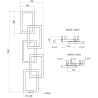 Mexen Grid dekorativer Badheizkörper 1360 x 390 mm, 349 W, schwarz - W215-1360-390-00-70