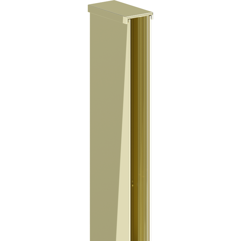 Mexen Wandbefestigungsleiste für Duschwand 8 mm, gold - 800-00-50