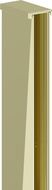 Mexen Wandbefestigungsleiste für Duschwand 8 mm, gold - 800-00-50