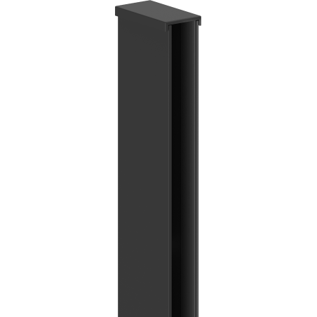 Mexen Uni-I1 Wandanschlussleiste für 8 mm Duschwand, schwarz - 800-00-70