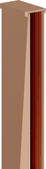Mexen Wandanschlussleiste für Duschwand 8 mm, Roségold - 800-00-60