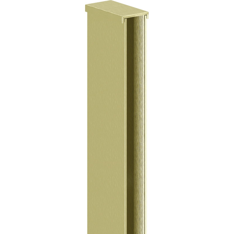 Mexen Wandleiste für Duschwand 8 mm, gebürstetes Gold - 800-00-55
