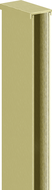 Mexen Wandleiste für Duschwand 8 mm, gebürstetes Gold - 800-00-55