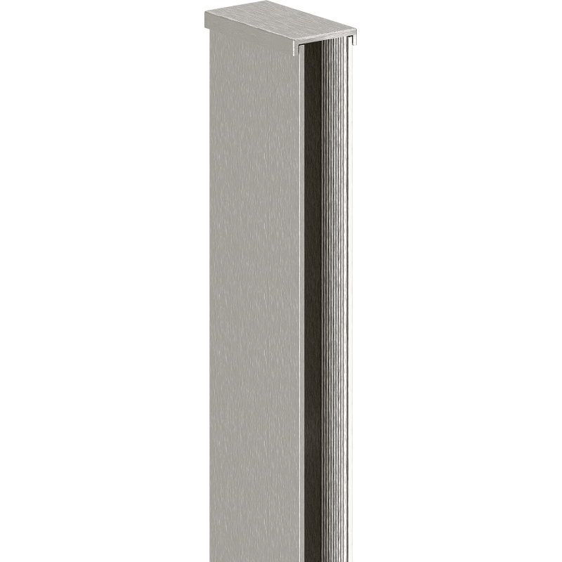 Mexen Wandanschlussleiste für Duschwand 8 mm, gebürsteter Nickel - 800-00-97