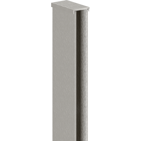Mexen Wandanschlussleiste für Duschwand 8 mm, gebürsteter Nickel - 800-00-97