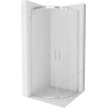 Mexen Rio duschkabine viertelkreis 80 x 80 cm, transparent, chrom - 863-080-080-01-00