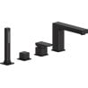 Mexen Cube Badewannenarmatur, schwarz - 72932-70