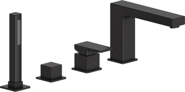 Mexen Cube Badewannenarmatur, schwarz - 72932-70