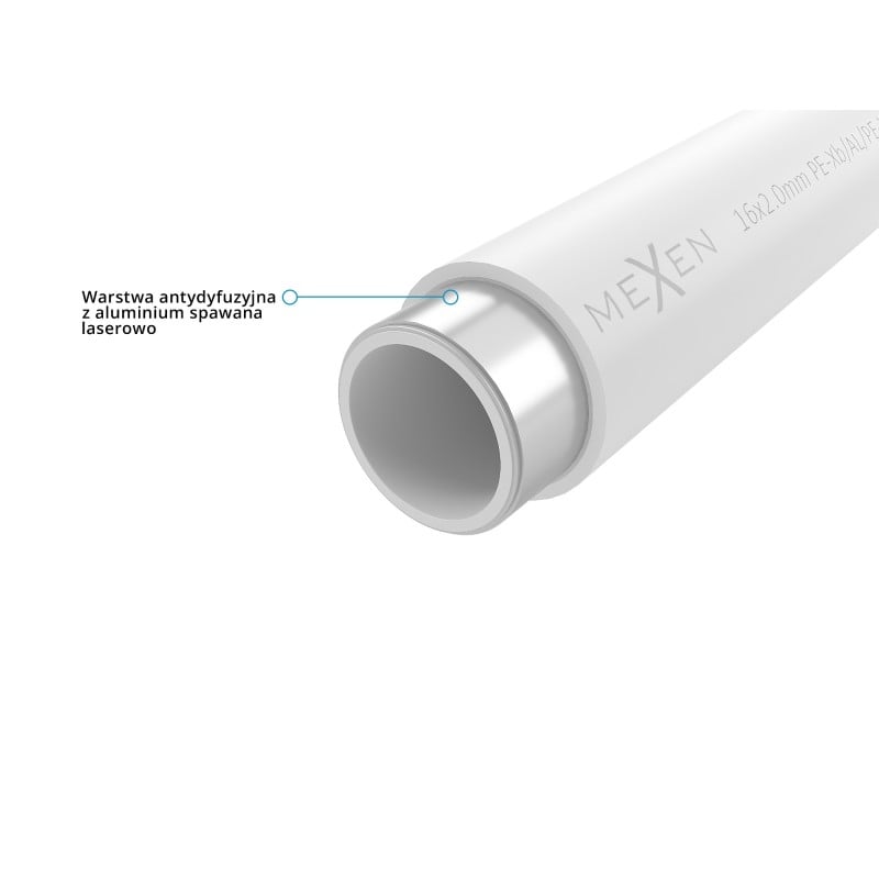 Mexen AL-L Rohr PE-Xb/AL/PE-Xb 16 x 2 mm, 100 m - W97100-1216-100