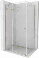 Mexen Roma Schwenkbare Duschkabine 100 x 80 cm, transparent, gold - 854-100-080--50-00