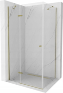 Mexen Roma Duschkabine schwenkbar 120 x 100 cm, transparent, gold - 854-120-100-50-00