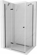Mexen Roma Duschkabine mit Drehtür 80 x 100 cm, transparent, schwarz - 854-080-100-70-00