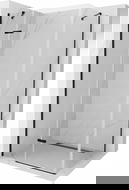 Mexen Roma Duschkabine schwenkbar 120 x 90 cm, transparent, schwarz - 854-120-090-70-00