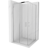 Mexen Rio quadratische Duschkabine 90 x 90 cm, transparent, Chrom - 860-090-090-01-00