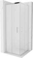 Mexen Rio quadratische Duschkabine 70 x 70 cm, satiniert, Chrom - 860-070-070-01-30
