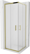 Mexen Rio quadratische Duschkabine 70 x 70 cm, matt, gold - 860-070-070-50-30