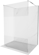 Mexen Kioto freistehende Duschwand 140 x 200 cm, transparent/frost 8 mm, chrom - 800-140-002-01-35