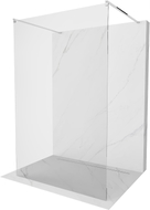 Mexen Kioto freistehende Duschwand 130 x 200 cm, transparent 8 mm, Chrom - 800-130-002-01-00