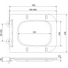 Mexen Madox Toilettensitz Soft-Close Slim, Duroplast, Dunkelgrau Matt - 39154061