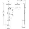 Mexen Q40 Duschsäule, schwarz - 798404095-70