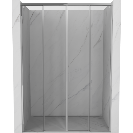 Mexen Rox Duo Schiebetüren 140 cm, transparent, Chrom - 8C2-140-002-01-00