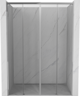 Mexen Rox Duo Schiebetüren 140 cm, transparent, Chrom - 8C2-140-002-01-00