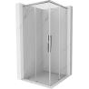 Mexen Rox Duo Schiebetür Duschkabine 85 x 85 cm, transparent, chrom - 8C2D-085-085-01-00