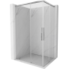 Mexen Rox Duo Duschkabine schiebbar 100 x 95 cm, transparent, chrom - 8C2D-100-095-01-00