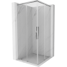 Mexen Rox Duo Schiebeduschkabine 100 x 100 cm, transparent, Chrom - 8C2D-100-100-01-00