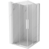 Mexen Rox Duo Schiebeduschkabine 75 x 75 cm, transparent, weiß - 8C2D-075-075-20-00