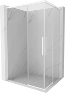 Mexen Rox Duo Duschkabine Schiebetür 95 x 75 cm, transparent, weiß - 8C2D-095-075-20-00