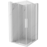 Mexen Rox Duo Duschkabine 110 x 110 cm, transparent, weiß - 8C2D-110-110-20-00
