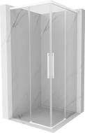 Mexen Rox Duo Duschkabine 110 x 110 cm, transparent, weiß - 8C2D-110-110-20-00